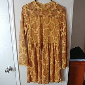 Mustard color dress